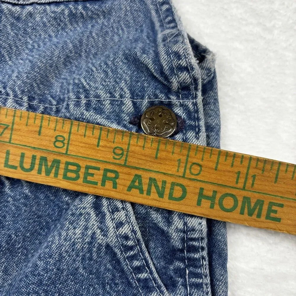 Rare Vtg OshKosh Vestbak Overalls Size 3T USA 80s Denim Paper Tag Great FADE - Picture 14 of 16